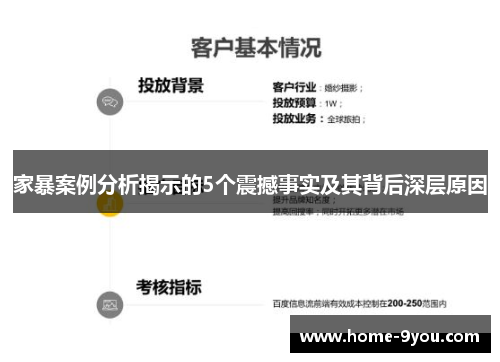家暴案例分析揭示的5个震撼事实及其背后深层原因